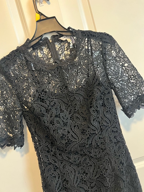 LK Bennett Dresses & Skirts - L.K. Bennett Black Floral Lace Short Sleeve Dress